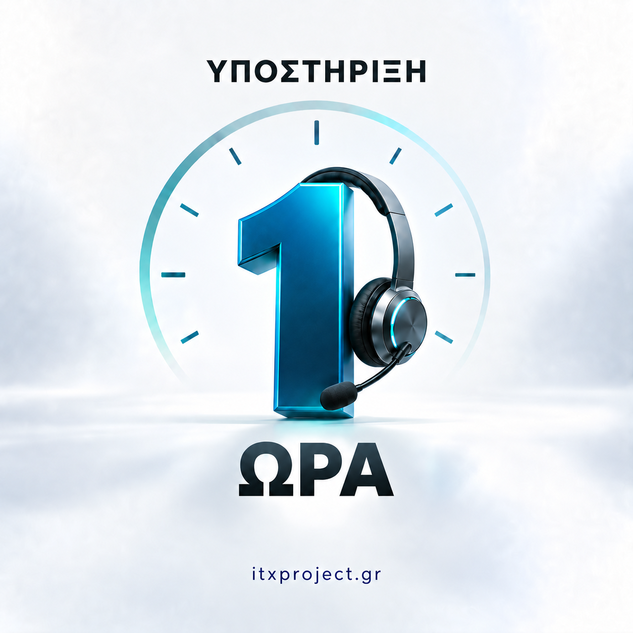 1 ώρα υποστήριξης 1 ώρα υποστήριξης